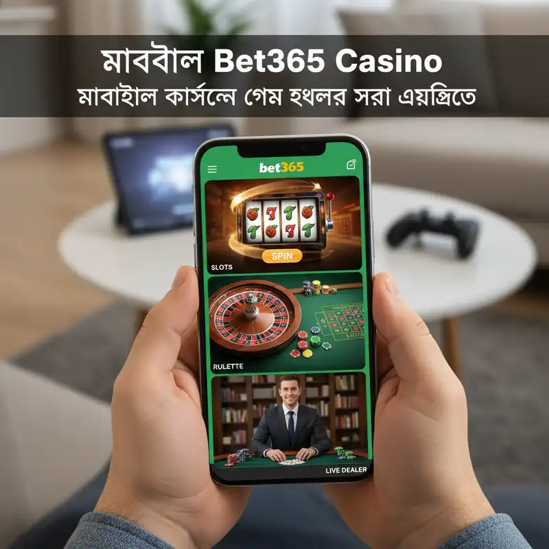 Mobile Bet365 Casino Games Interface